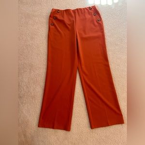 orange dress pants